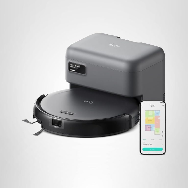 eufy C10 Robot Vacuum Self Emptying, 8 Weeks Hands Free, Advanced Smart Mapping with LiDAR Navigation